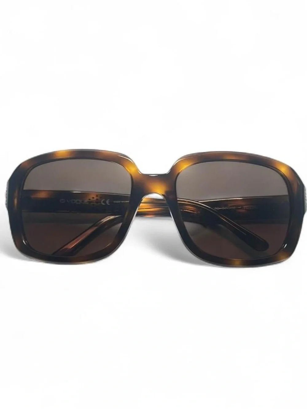 Vogue Women's Tortoiseshell Sunglasses - Brown and Amber Frame